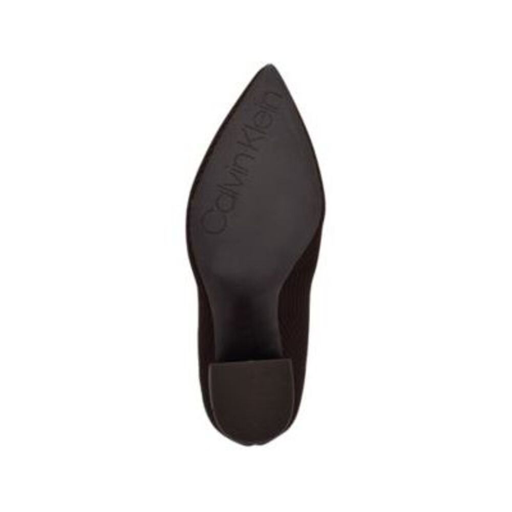 CALVIN KLEIN Womens Brown Padded Mirela Pointy Toe Block Heel Dress Booties 11 M - Picture 4 of 4